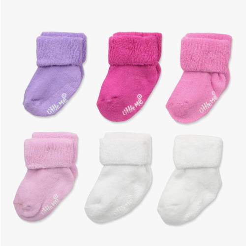 Little Me baby-girls 6 Pack Variety Socks