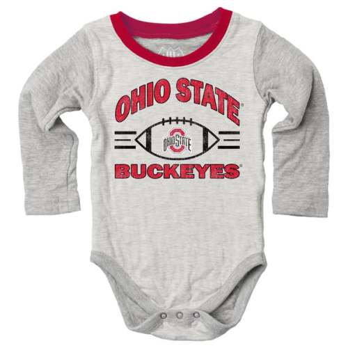 Ohio State Buckeyes Wes & Willy Infant Jie Jie Hopper Set - Gray