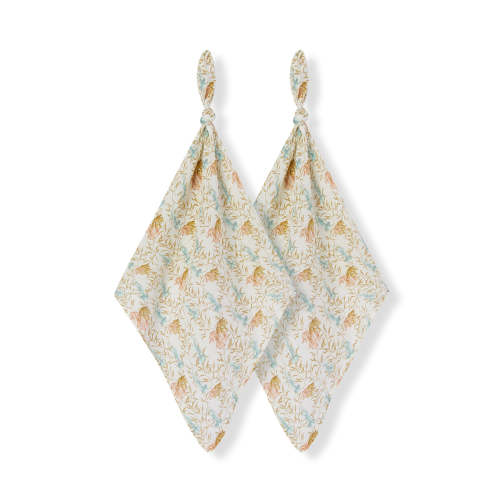 Under the Sea Organic Cotton Two-Piece Burp Cloth Set