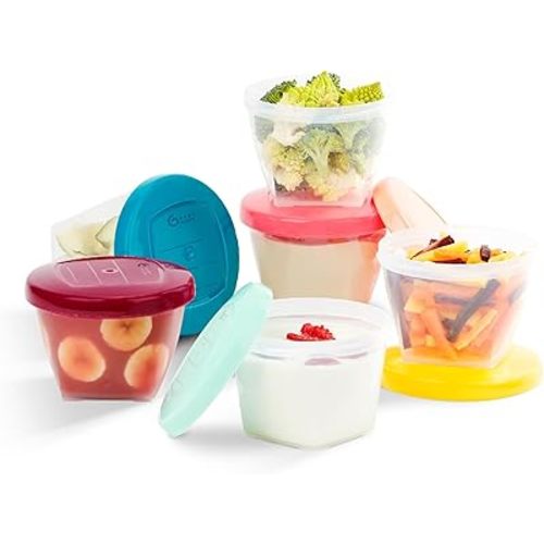 Babymoov Leak Proof Storage Bowls | BPA Free Containers With Lids, Ideal to Store Baby Food or Snacks for Toddlers (PICK YOUR SET SIZE)