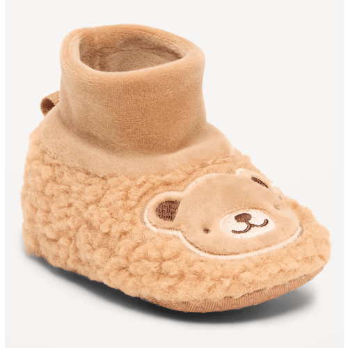 Jersey-Knit Booties for Baby