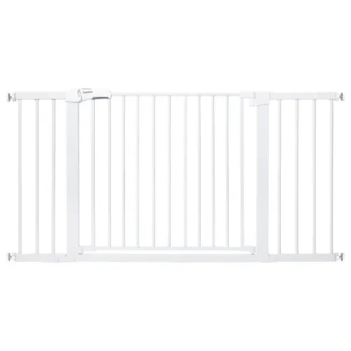 Extra Wide Baby Gate for Large Openings (36-55") | Babelio E1 - WHITE