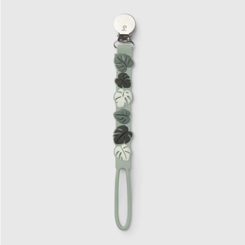Pacifier Clip - Beadless - Monstera