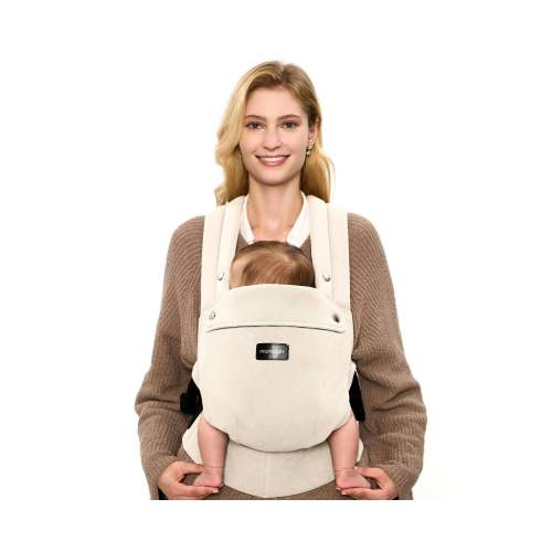 Baby Carrier with Natural Cotton Linen - Light Amber