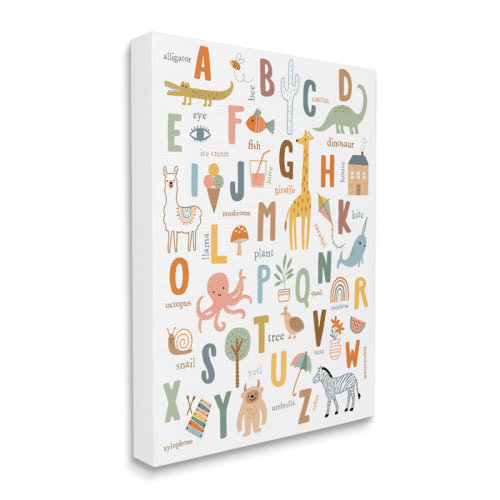 Viv + Rae™ Heideman Fun Educational ABC Chart Cute Animals & Reviews | Wayfair