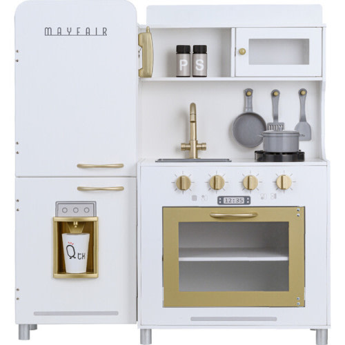 Little Chef Mayfair Retro Play Kitchen, White - Teamson Kids | Maisonette