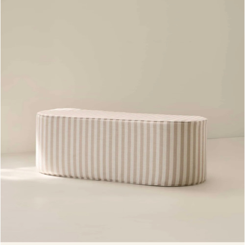 Soft Striped Beige Coffee Table | Bennett | House of Noa