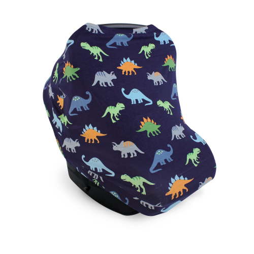 Hudson Baby Unisex Baby Multi-use Car Seat Canopy, Dinosaurs, One Size