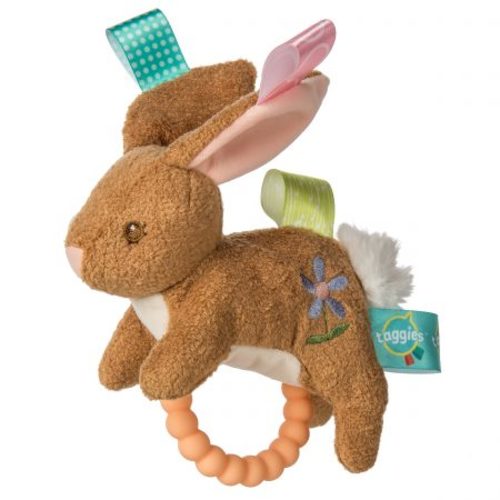 Taggies Harmony Bunny Teether Rattle – 6″ – Mary Meyer Stuffed Toys
