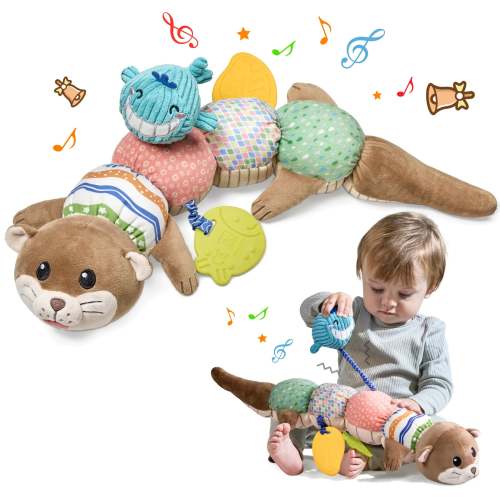 Caterpillar Teething and Sensory Toy Baby Soft Plush Toy