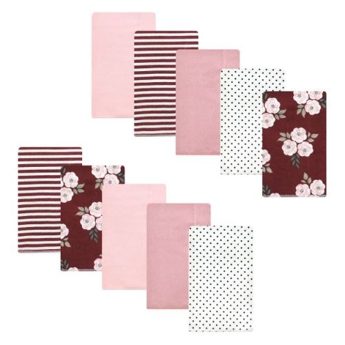 Luvable Friends Hudson Baby Flannel Burp Cloths 10pk Set