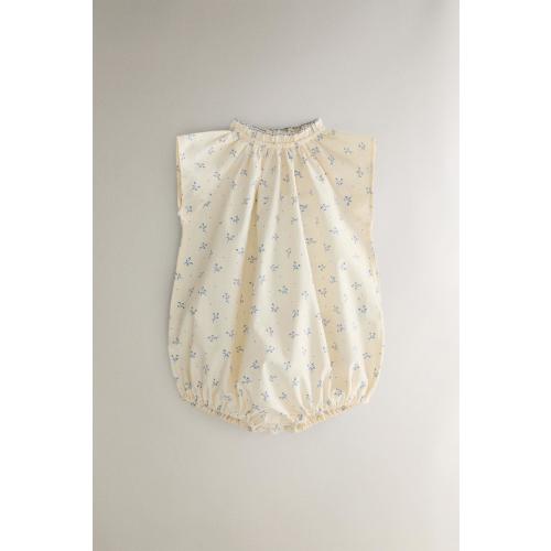 FLORAL BABY ROMPER - Cream | ZARA United States