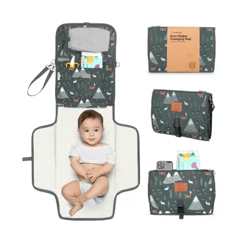 Ezee Diaper Changing Pad, Portable Diaper Changing Mat, Waterproof Foldable Diaper Changing Pad
