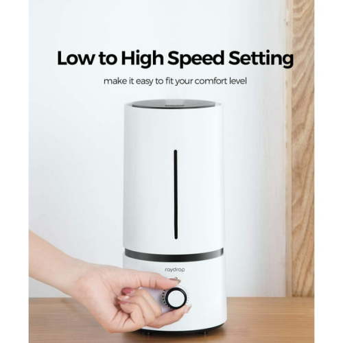 raydrop Cool Mist Humidifier, Small Humidifiers for room, baby, home (White)