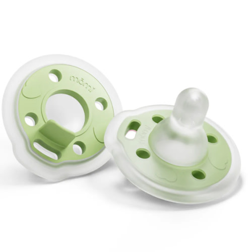 babypace® breast-like pacifier 2-set in calm pistachio | mōmi
