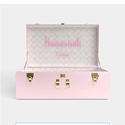 Girl Grand Trunk | Best Seller - Pink / Bella’s Bows / Embroidery