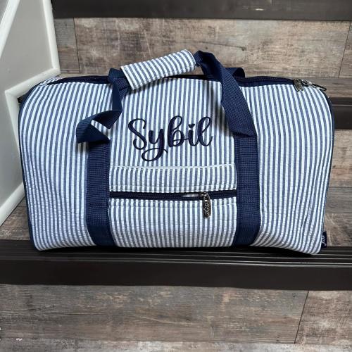 NAVY Personalized Duffle