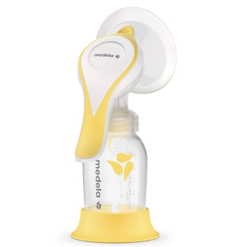 Medela Manual breast pump with Flex Shields Harmony Single Hand for More Comfort and Expressing More Milk