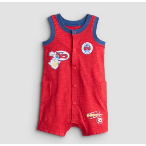 Baby Boy Jumping Beans® Cars Tank Snap Up Romper with Pockets