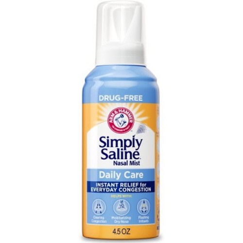 Simply Saline Daily Nasal Mist for Instant Congestion Relief - 4.5oz