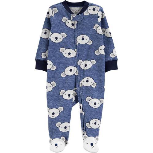 Koala 2-Way Zip Cotton Sleep & Play - Multi - NB
