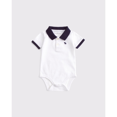 baby icon polo bodysuit