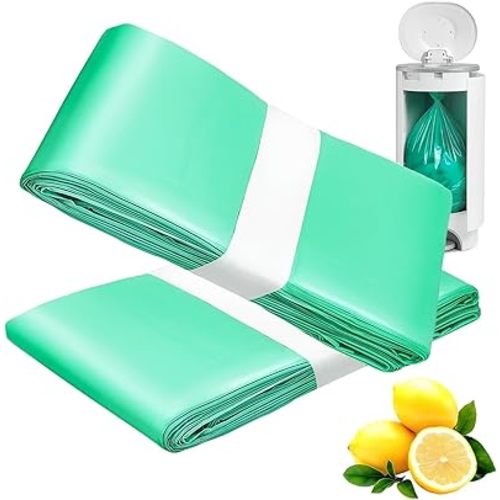 Diaper Bucket Replacement Bags, 2 Rolls Extra Thick, Leak-Proof &Odor Blocking, For Adult Diaper Systems, Diaper Pails, Toilet &Yard Waste, Thickened Diaper Pail Refill Bags Hold Up to 1328 Diapers