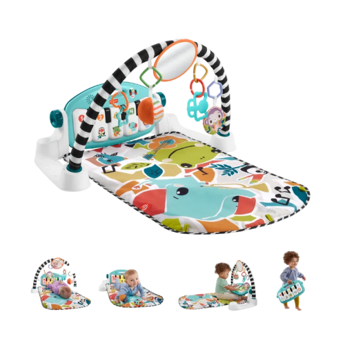 Fisher Price Glow And Grow Kick And Play Piano Activity Mat, New Blue