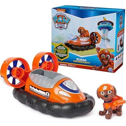 Paw Patrol, Zuma’s Hovercraft, Toy Vehicle with Collectible Action Figure, Sustainably Minded Kids Toys for Boys & Girls Ages 3 and Up