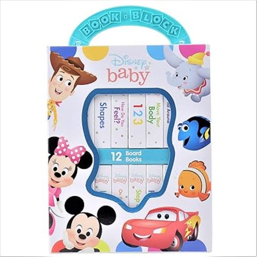 Disney Baby Mickey Mouse, Minnie, Toy Story and More! - My First Library 12 Board Book Set - First Words, Shapes, Numbers, and More! Baby Books - PI Kids Board book – Picture Book, May 30, 2017