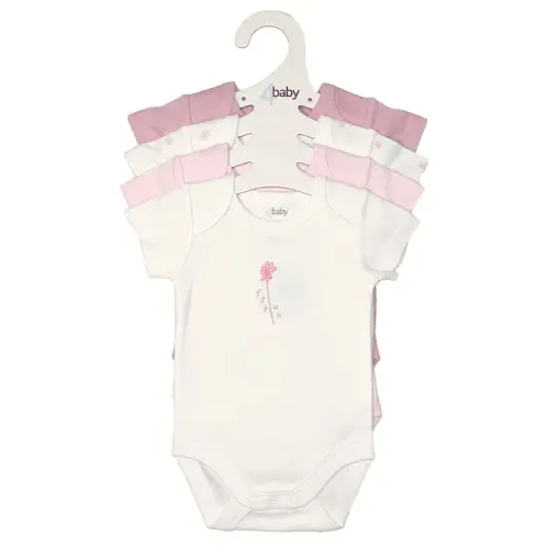 4Baby 4Pc Set Bodysuit Flower | Baby Bunting AU