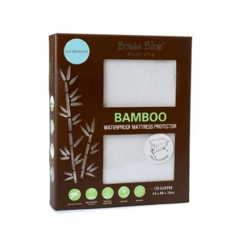 Bubba Blue Bamboo Mattress Protector White