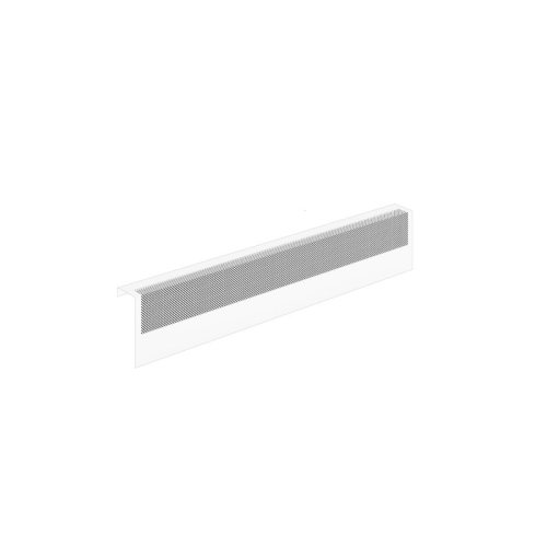 Baseboarders Basic Rust-Resistant Galvanized Steel Easy Slip-On Baseboard Heater Cover ONLY – White | Endcaps Sold Separately & Reviews | Wayfair