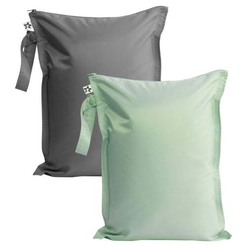 Tiny Twinkle Waterproof Wet Dry Bags | 2-Pack Set | Baby & Toddler Bags for Swim, Diapers and Travel