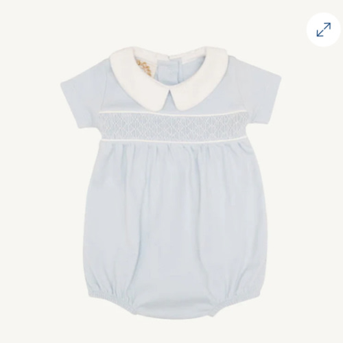 Short Sleeve Banbury Bubble - Buckhead Blue with Worth Avenue White Sm