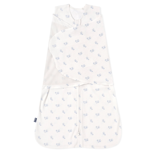 HALO 100% Cotton Sleepsack Swaddle, TOG 1.5, Floral Vintage Stripe, Newborn, 0-3 Months