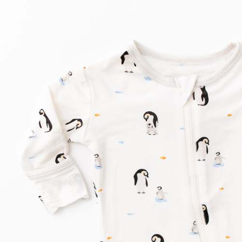 Penguin Zippered Footie