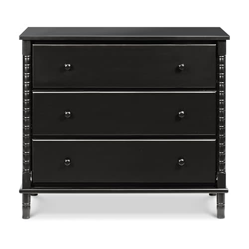 Davinci Jenny Lind Spindle 3-Drawer Dresser in Ebony