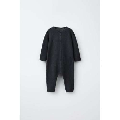 PEARL KNIT JUMPSUIT - Steel | ZARA United States