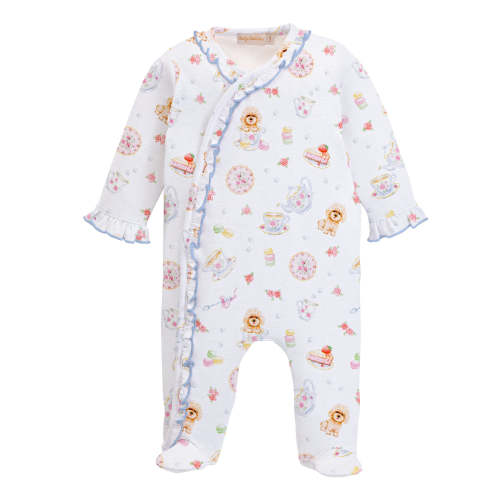Baby Club Chic Afternoon Paw-ty Ruffle Zip Footie