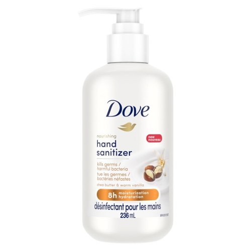 Dove Hand Sanitizer, 8 OZ, Shea Butter & Warm Vanill, Lavender & Chamomile