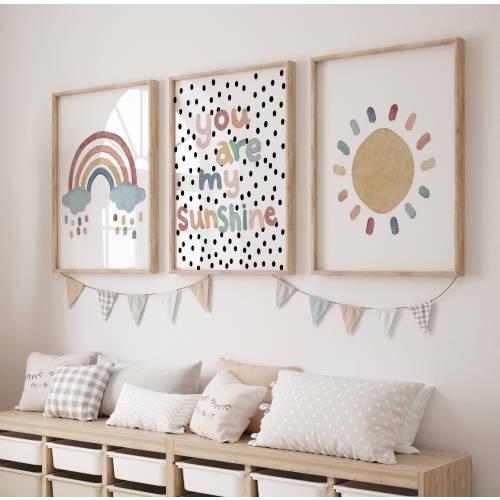 Nursery Prints, Nursery Decor, Rainbow Decor, Girls Nursery, Boys Nursery, Baby Girl, Baby Boy, Kids Room, Playroom Prints, Nursert Wall Art