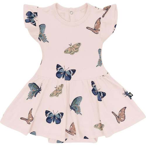 Twirl Bodysuit Dress, Pink