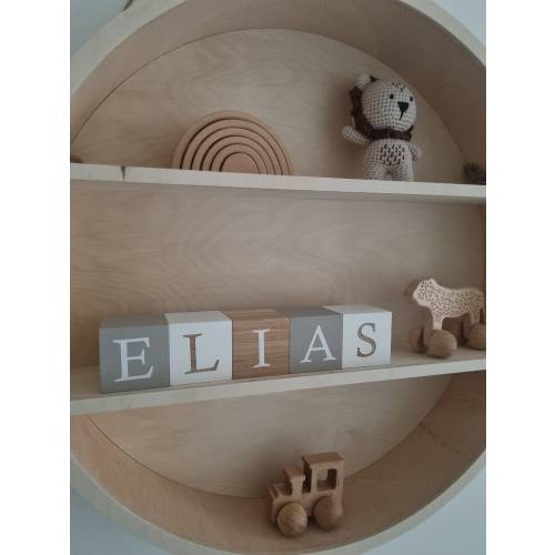 Personalized Wooden Cubes - "LEO"