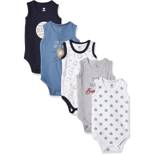 Hudson Baby Unisex Baby Cotton Sleeveless Bodysuits