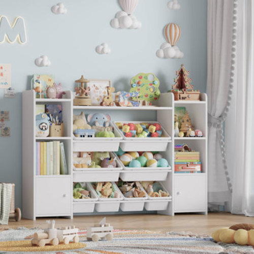 Viv + Rae™ Lafon Manufactured Wood Toy Organizer with Bins & Reviews | Wayfair