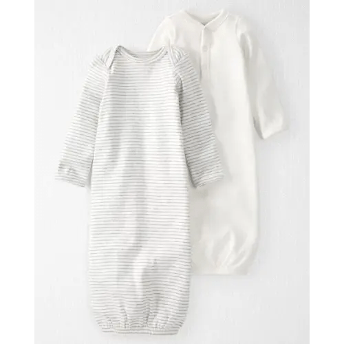 Baby 2-Pack Organic Cotton Rib Sleeper Gowns - Little Planet | Carter's