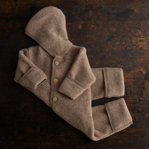 Pipit Baby Suit - Merino Wool Fleece - Driftwood