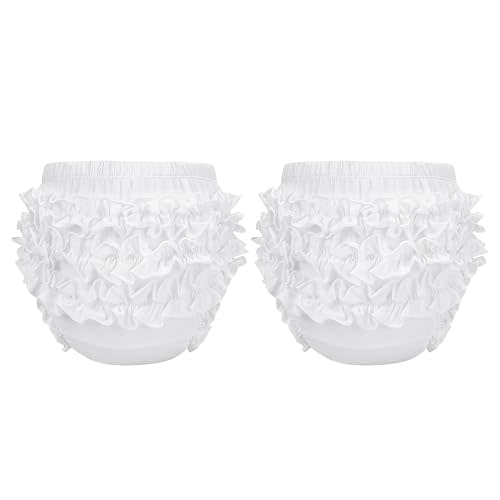 Durio Baby Bloomers - Ruffle Diaper Covers for Girls, Cotton Infant Under Dress Shorts, Cute Underwear for Newborn to Toddler