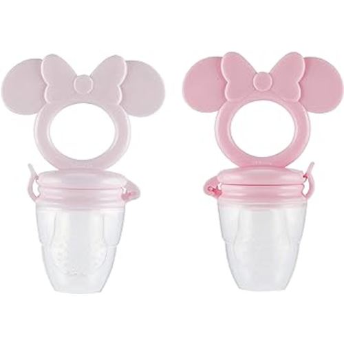 Disney Mickey and Minnie Teether with Fruit Feeder - Safe and Durable Design for Soothing Your Baby's Teething Pains